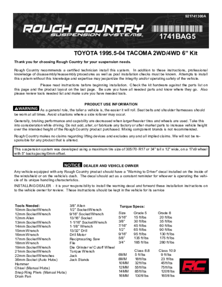 Installation Manual